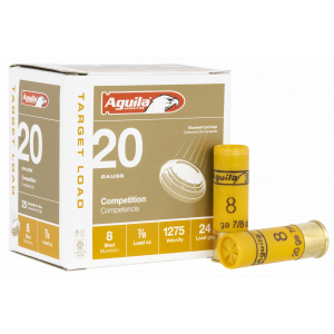 Target Load Competition #8 2-3/4" 7/8 oz 1275 fps 20 Gauge Shotgun Ammo - 25 Round Box