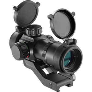 Tactical 1x 30mm Red Dot Sight - Black - Illuminated Dot