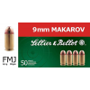 Full Metal Jacket 95 gr 9x18 Makarov Handgun Ammo - 50 Round Box