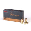 Bronze Full Metal Jacket 115 gr 9mm Handgun Ammo - 50 Round Box
