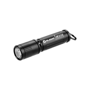 OLight i3E-BK EOS Keychain Flashlight - Black - 90 Lumens - Black Rifle Depot