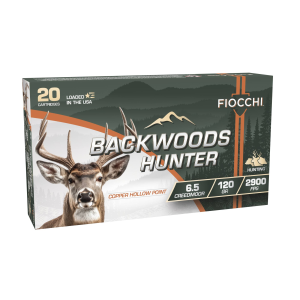 Backwoods Hunter, 6.5 Creedmoor, 120 Grain, Copper HP, 2900 fps