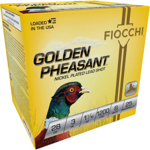 Golden Pheasant, 28 Gauge, 6 Shot, 3 in, 1 1/16 oz, 1200 fps