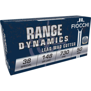 Range Dynamics Handgun, 38 Special, 148 Grain, Lead Wadcutter, 730 fps