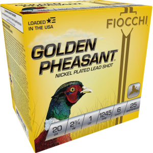 Golden Pheasant, 20 Gauge, 6 Shot, 2-3/4 in, 1 oz, 1245 fps