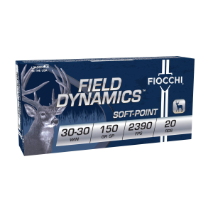 Field Dynamics Big Game, 30-30 Win, 150 Grain, Flat Soft Point, 2390 fps