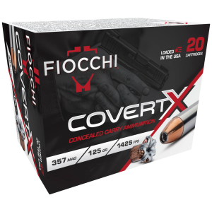CovertX, 357 Magnum, 125 Grain, Jacketed Hollow Point, 1425 fps