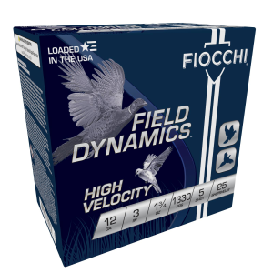 Field Dynamics High Velocity, 12 Gauge, 5 Shot, 3 in, 1 3/4 oz, 1330 fps