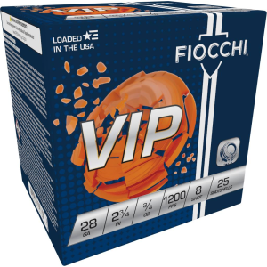 VIP, 28 Gauge, 8 Shot, 2-3/4 in, 3/4 oz, 1200 fps