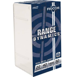 Range Dynamics Rimfire, 22 WMR, 40 Grain, Full Metal Jacket, 1900 fps
