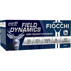 Field Dynamics Buck, 12 Gauge, 1 Buck Shot, 2-3/4 in, 1325 fps