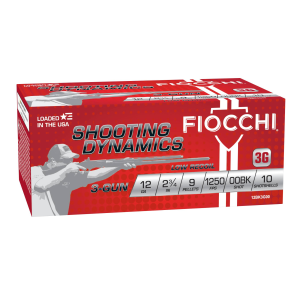 Shooting Dynamics 3-Gun Low Recoil, 12 Gauge, 00 Buck Shot, 2-3/4 in, 1250 fps