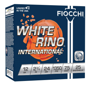 White Rino International, 12 Gauge, 7.5 Shot, 2-3/4 in, 24 grams, 1350 fps