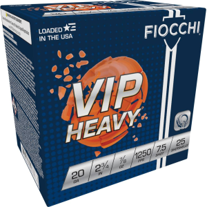 VIP Heavy, 20 Gauge, 7.5 Shot, 2-3/4 in, 7/8 oz, 1250 fps