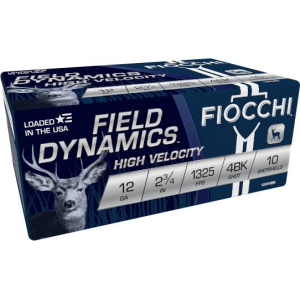 Field Dynamics Buck, 12 Gauge, 4 Buck Shot, 2-3/4 in, 1325 fps