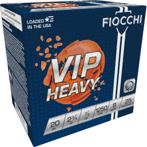 VIP Heavy, 20 Gauge, 8 Shot, 2-3/4 in, 7/8 oz, 1250 fps