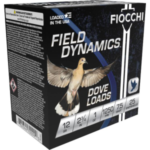 Field Dynamics Dove Loads, 12 Gauge, 7.5 Shot, 2-3/4 in, 1 oz, 1250 fps