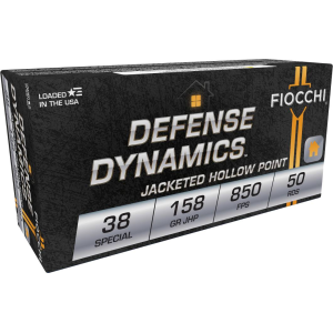 Defense Dynamics, 38 Special, 158 Grain, Jacketed Hollow Point, 850 fps