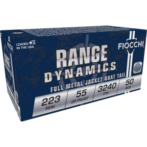 Range Dynamics Rifle, 223 Rem, 55 Grain, Full Metal Jacket Boat-Tail, 3240 fps
