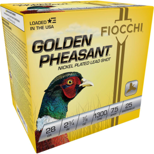 Golden Pheasant, 28 Gauge, 7.5 Shot, 2-3/4 in, 7/8 oz, 1300 fps