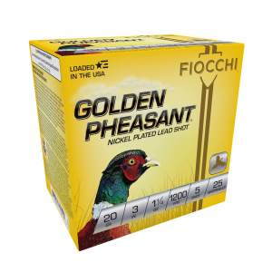 Golden Pheasant, 20 Gauge, 5 Shot, 3 in, 1 1/4 oz, 1200 fps