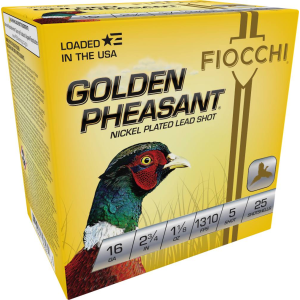 Golden Pheasant, 16 Gauge, 5 Shot, 2-3/4 in, 1 1/8 oz, 1310 fps