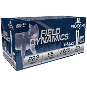 Field Dynamics Varmint, 223 Rem, 55 Grain, Hornady(R) V-Max(R), 3240 fps