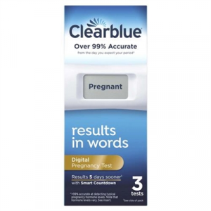 Clearblue Digital Pregnancy Test 3 Tests -  M00295
