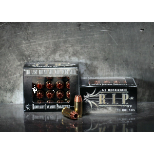 G2 Research R.I.P. Handgun Ammunition .45 ACP 162 gr HP 1020 fps 20/box