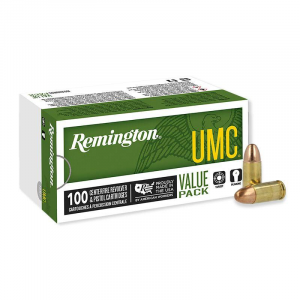 Remington UMC Handgun Ammunition 9mm Luger 115 gr FMJ  100/box