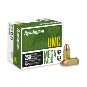 Remington UMC Handgun Ammunition 9mm Luger 115 gr FMJ 1145 fps 250/ct