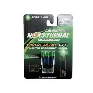 Nockturnal Universal Lighted Nocks Launchpad Crossbow Nock - Green