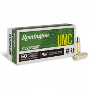 Remington UMC Handgun Ammunition .30 SC 100gr FMJ 50/ct