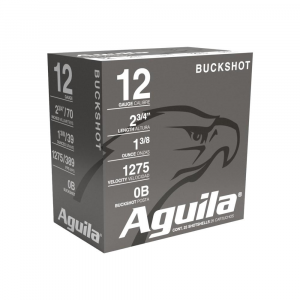 Aguila Field Shotshells 12ga 2-3/4" 1275 fps #0  25/ct