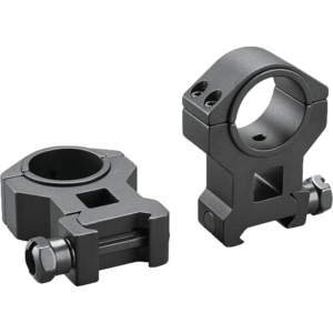 Tasco Dual Purpose 1" to 30mm Reducing Rings High, Clam E/F - Matte Black