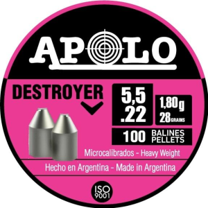 Hatsan Apolo Destroyer Air Rifle Pellets 22 Cal 28 gr 100/ct