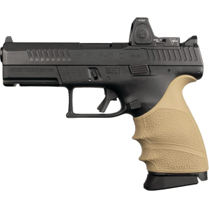 Hogue HandAll Beavertail Grip Sleeve CZ P-10 Compact 9mm - FDE