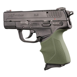 Hogue Springfield Armory XD-E 9mm/.45ACP: HandALL Beavertail Grip Sleeve - OD Green