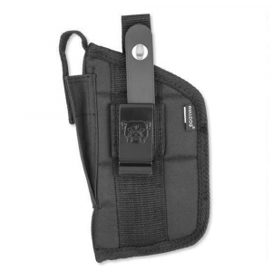 Bulldog Extreme Handgun Holster with Belt Loop and Clip for Mini SemiAutos with 2 Barrel and Laser Black Ambi