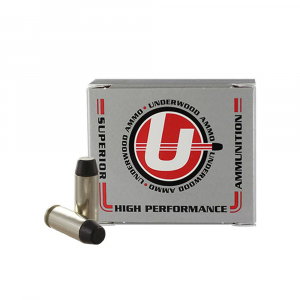 Underwood Ammo Hard Cast Flat Nose Handgun Ammunition 10mm Auto 22gr FN 1200 fps 20/ct