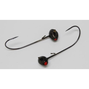 Jewel Squirrel Head 3/16oz Black 3pk - Jewel-Hound-Dog-Lure