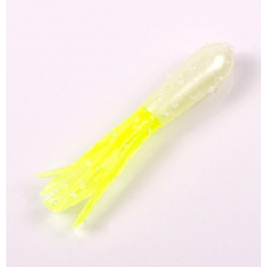 Mr Crappie Tube 2'' Pearl-Chart Tail 15pk