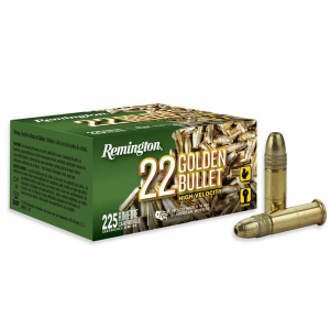 Remington Golden Bullet Rimfire Ammunition .22 LR 36gr HP 1280 fps 225/ct