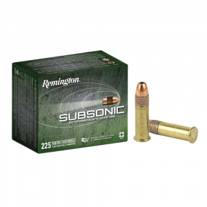 Remington Subsonic Rimfire Ammunition .22 LR 40gr HP 1050 fps 225/ct
