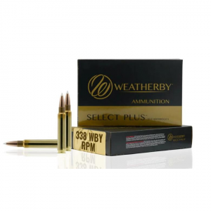 Weatherby Select Plus Barnes TTSX Rifle Ammunition .338 WBY RPM 225gr PT 2800 fps 20/ct