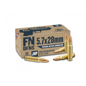 FN DFNS SS200 Personal Defense Handgun Ammunition 5.7x28mm 30gr JHP 1894 fps 500/ct Case