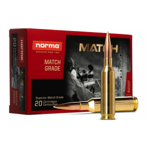 Norma Golden Target Match Rifle Ammunition 6mm Creedmoor 107gr BTHP 2138 fps 20/ct