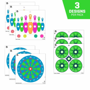 Allen EZ Aim Fun Triggering More Fun Paper Targets 12"x12" Multi 9/ct