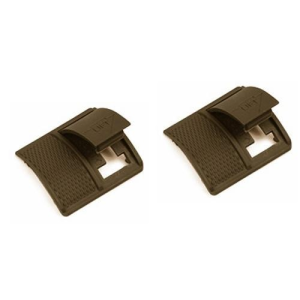 Weaver Weaver Short Locking Rail Panel Short - 1.6" Short, 2 pk - Dark Earth