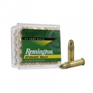 Remington Golden Bullet Rimfire Ammunition .22 LR 36 gr HP 1280 fps 100/ct